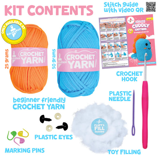 Kalakaram Crochet Kit for Beginners -Make Crochet Dino Toy