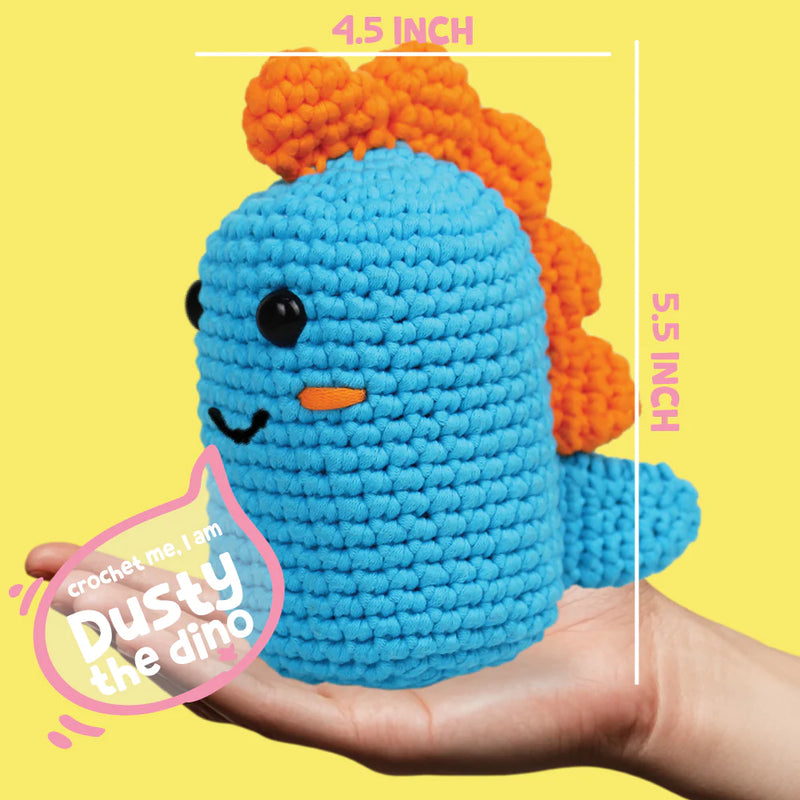 Kalakaram Crochet Kit for Beginners -Make Crochet Dino Toy