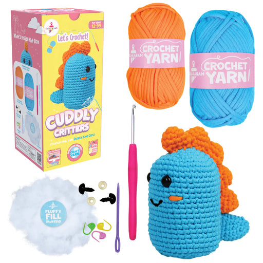 Kalakaram Crochet Kit for Beginners -Make Crochet Dino Toy