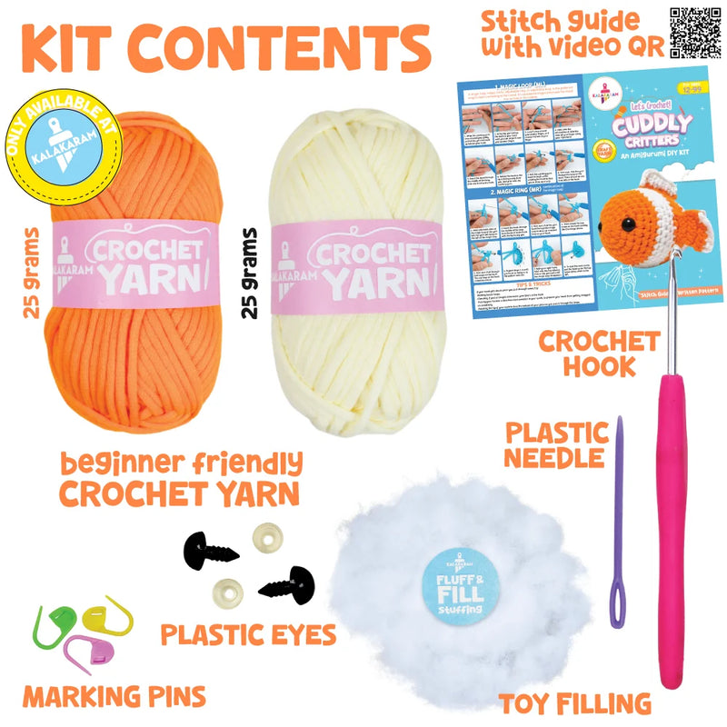Kalakaram Cuddly Critters Kit -Fish