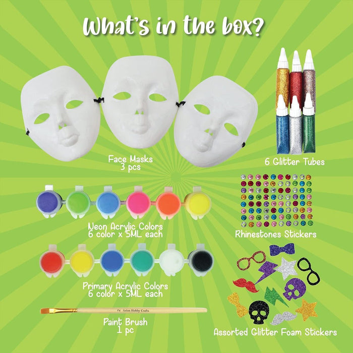 Kalakaram DIY Face Mask Painting Kit-Arts & Crafts-Kalakaram-Toycra