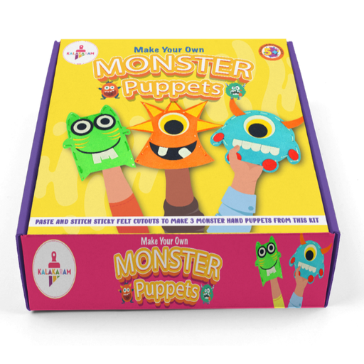 Kalakaram DIY Monster Puppets-Arts & Crafts-Kalakaram-Toycra