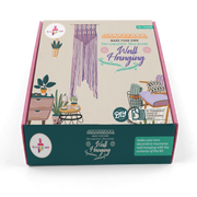 Kalakaram DIY Pink Purple Macrame Wall Hanging Kit