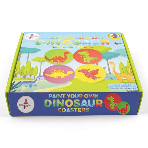 Kalakaram Dinosaur Coaster Painting Kit-Arts & Crafts-Kalakaram-Toycra