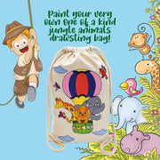 Kalakaram Drawstring Bag Animal Print