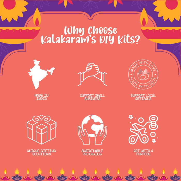 Kalakaram Festive Delight Craft Box-Arts & Crafts-Kalakaram-Toycra