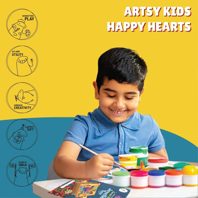 Kalakaram Kerala Mural Jewellery Box Painting Kit