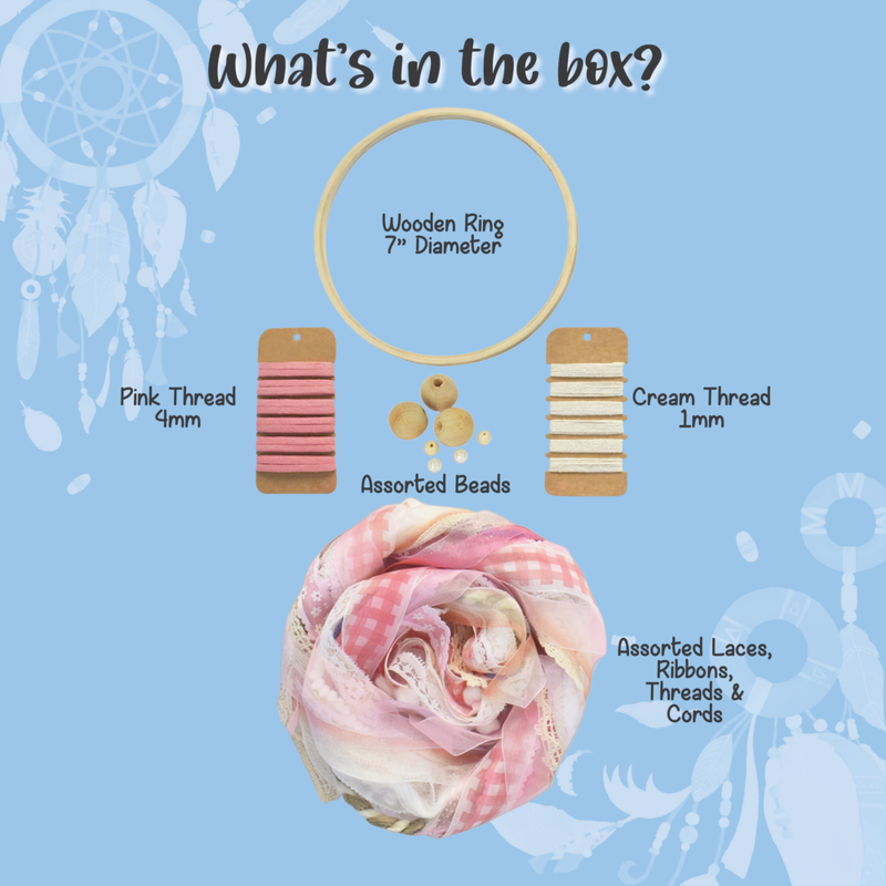 Kalakaram Lace Dream Catcher Kit-Arts & Crafts-Kalakaram-Toycra