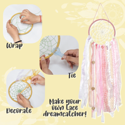 Kalakaram Lace Dream Catcher Kit-Arts & Crafts-Kalakaram-Toycra