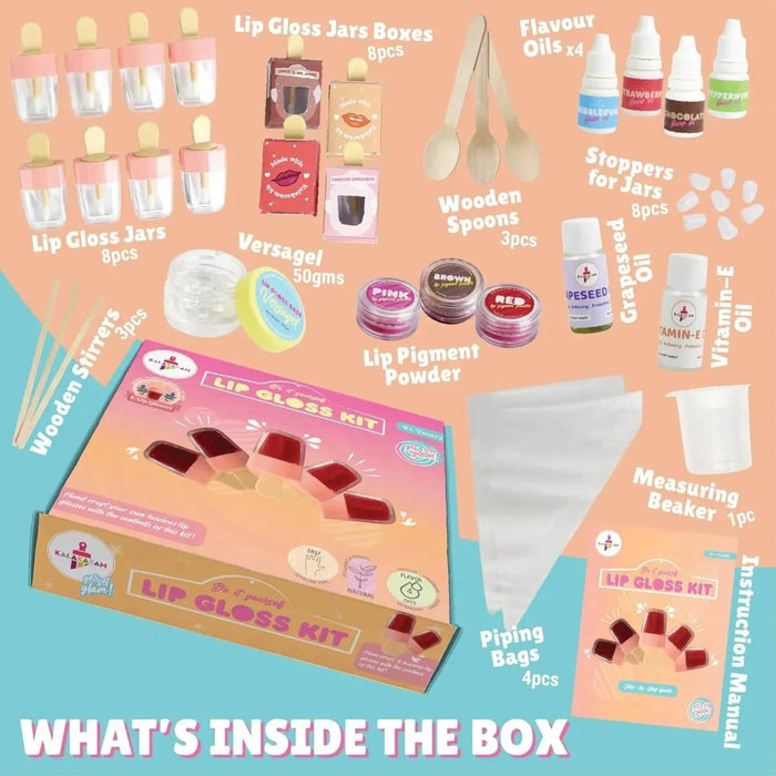 Kalakaram Lip Gloss DIY Kit-Arts & Crafts-Kalakaram-Toycra