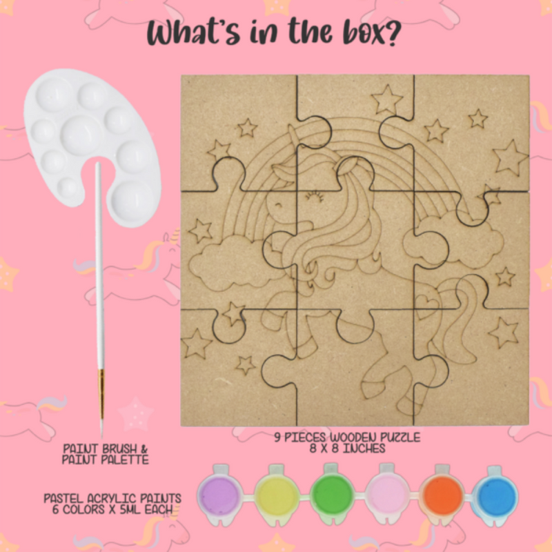 Kalakaram MDF Puzzle Unicorn