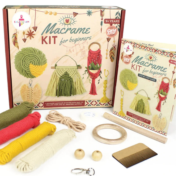 Kalakaram Macrame Kit for Beginners-Arts & Crafts-Kalakaram-Toycra