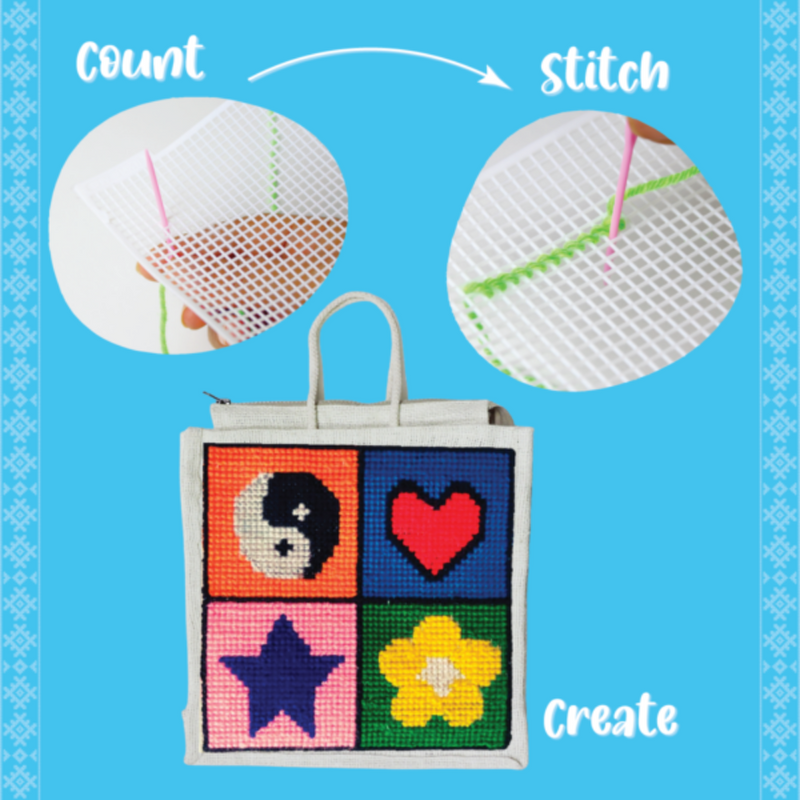 Kalakaram Make Your Own Cross Stitch Bag