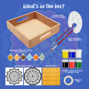 Kalakaram Make Your Own Mandala Art Beverage Tray DIY Kit