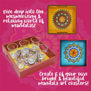 Kalakaram Make Your Own Mandala Art Beverage Tray DIY Kit