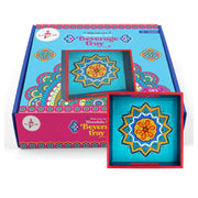 Kalakaram Make Your Own Mandala Art Beverage Tray DIY Kit