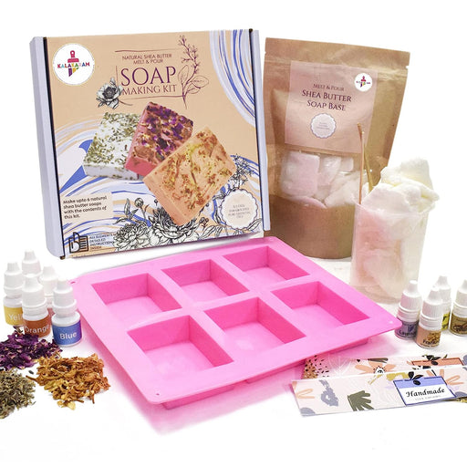 Kalakaram Melt & Pour Natural Shea Butter Soap Making Kit-Arts & Crafts-Kalakaram-Toycra