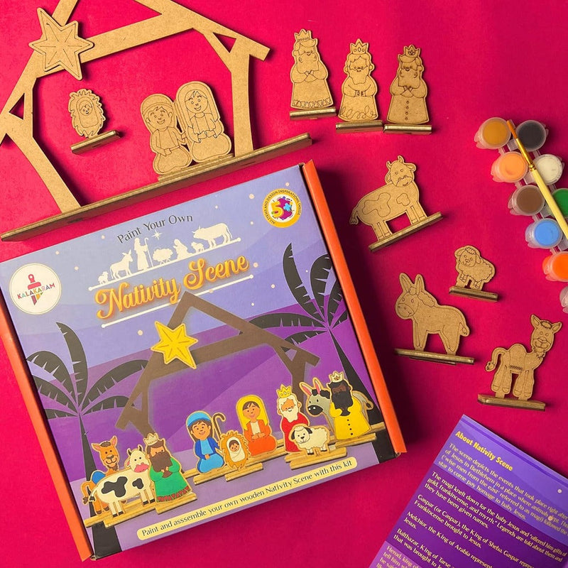 Kalakaram Nativity Scene Painting Kit