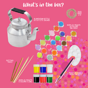 Kalakaram Paint Your Own Dot Mandala Kettle