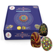Kalakaram Paint Your Own Dot Mandala Rock Painting Kit