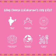 Kalakaram Paint Your Own Ethnic Art Coasters Diy Kit
