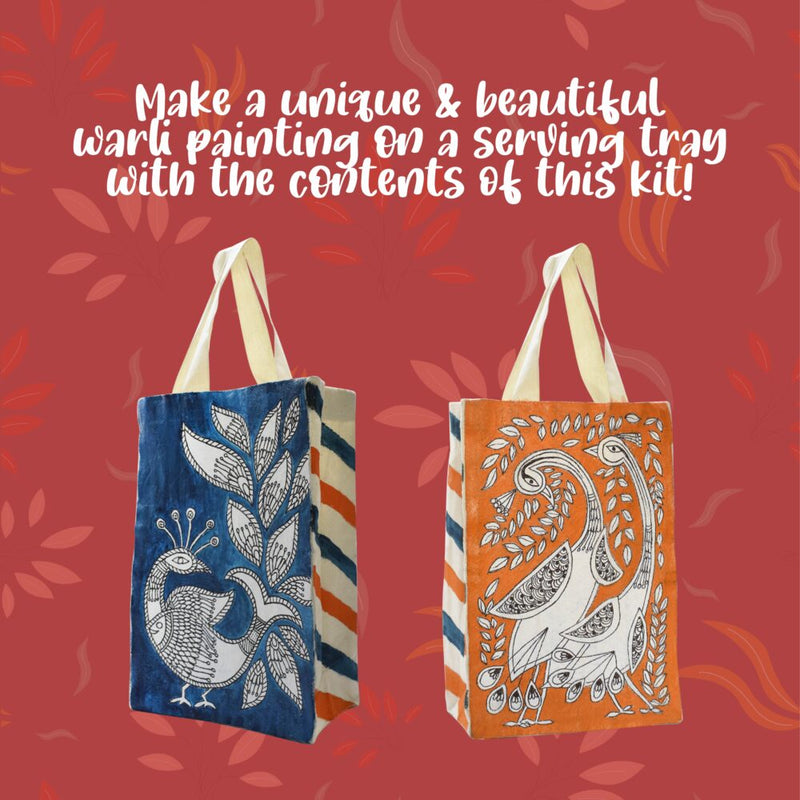 Kalakaram Paint Your Own Kalamkari Canvas Bag