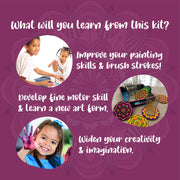 Kalakaram Paint Your Own Mandala Art Coasters