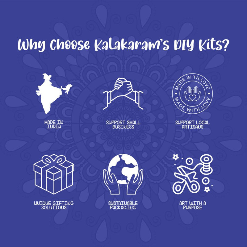 Kalakaram Paint Your Own Mandala Art Coasters