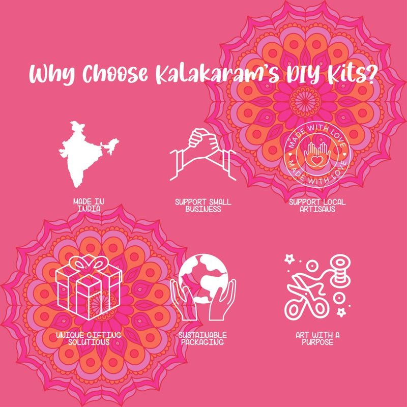 Kalakaram Paint Your Own Mandala Pen Stand