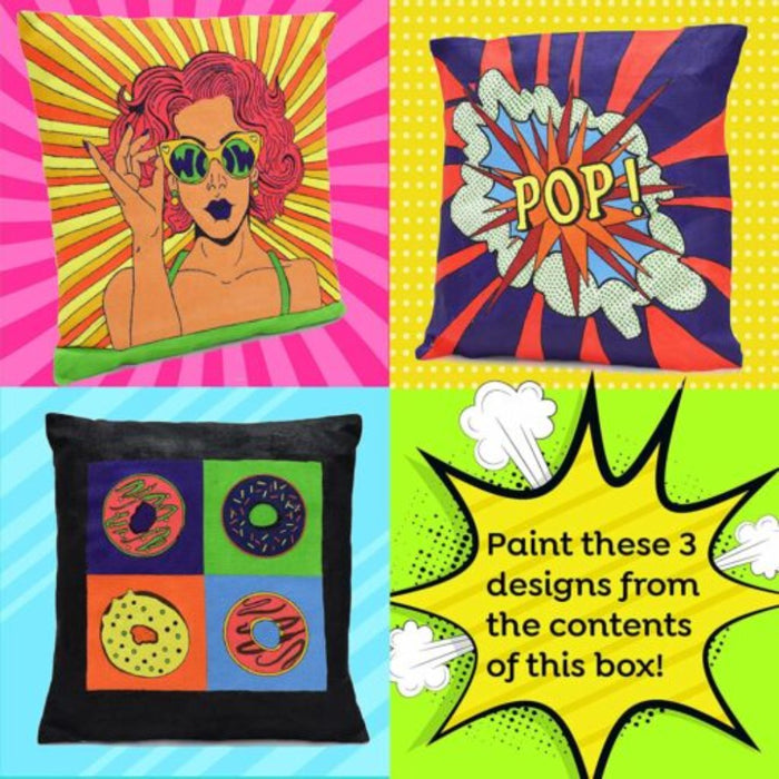Kalakaram Paint Your Own Pop Art Cushion Covers-Arts & Crafts-Kalakaram-Toycra