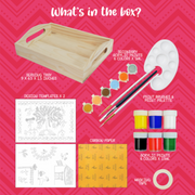 Kalakaram Paint Your Own Warli Art Serving Tray