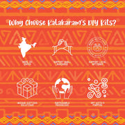 Kalakaram Paint Your Own Warli Art Serving Tray