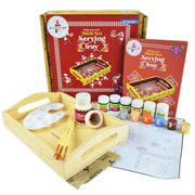 Kalakaram Paint Your Own Warli Art Serving Tray