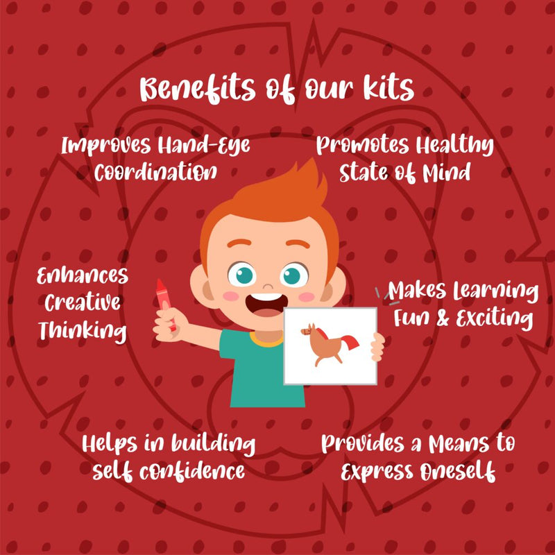 Kalakaram Paint Your Own Wild Dot Mandala Art Utility Box DIY Kit-Arts & Crafts-Kalakaram-Toycra