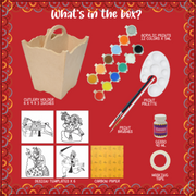 Kalakaram Phad Painting Cutlery Stand DIY Kit