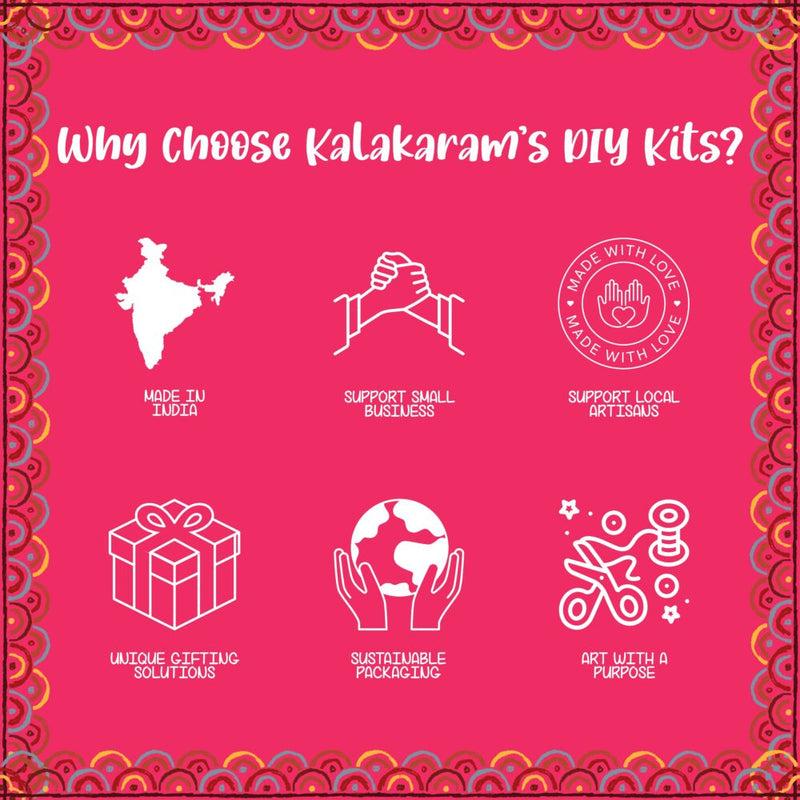 Kalakaram Phad Painting Cutlery Stand DIY Kit
