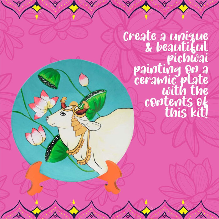 Kalakaram Pichwai Art on a Plate DIY Kit — Toycra