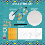 Kalakaram Pichwai Art on a Plate DIY Kit