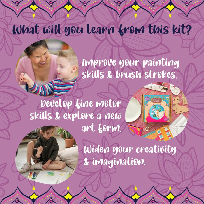 Kalakaram Pichwai Art on a Plate DIY Kit