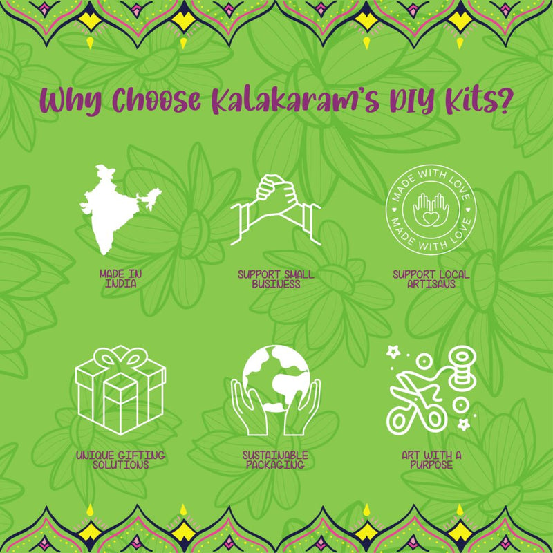 Kalakaram Pichwai Art on a Plate DIY Kit