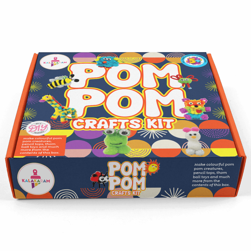 Kalakaram Pom Pom Crafts Kit-Arts & Crafts-Kalakaram-Toycra
