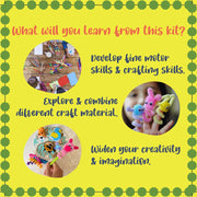 Kalakaram Pom Pom Crafts Kit-Arts & Crafts-Kalakaram-Toycra