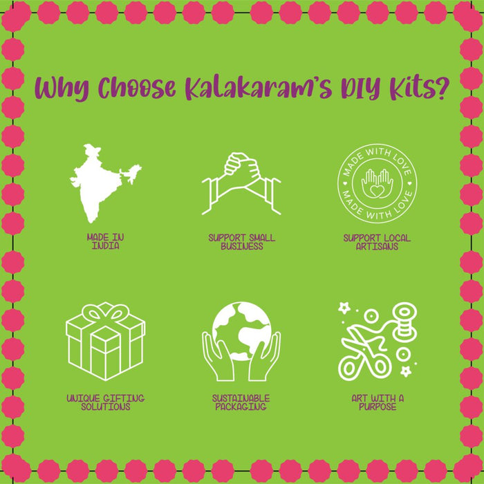 Kalakaram Pom Pom Crafts Kit-Arts & Crafts-Kalakaram-Toycra