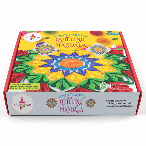 Kalakaram Quilling Mandala Kit-Arts & Crafts-Kalakaram-Toycra