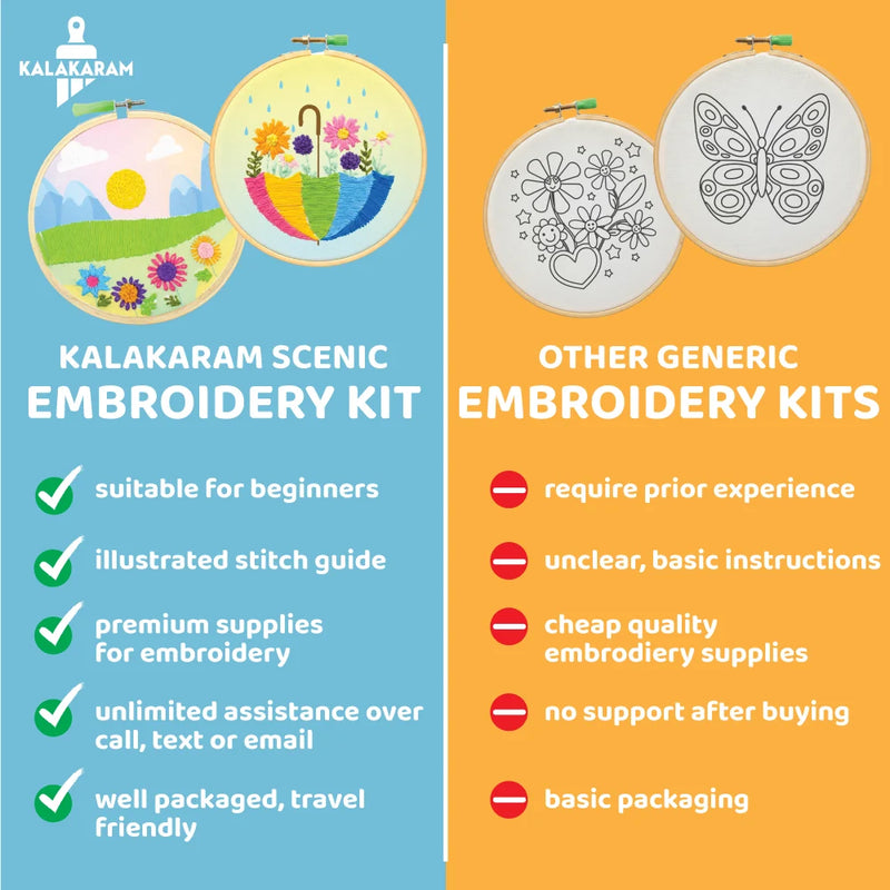 Kalakaram Scenic Embroidery Kit