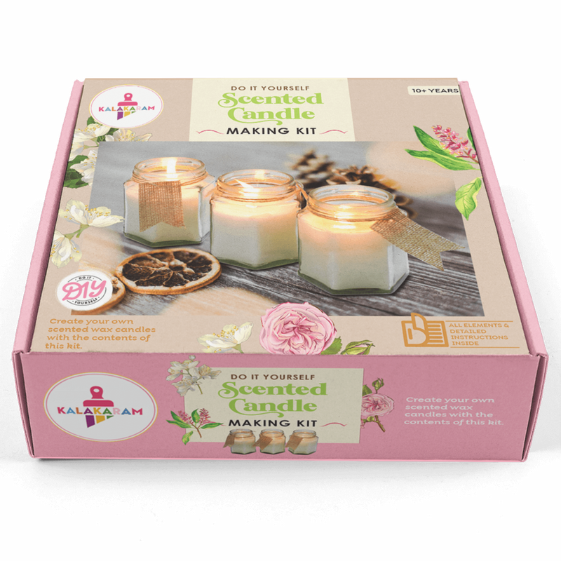 Kalakaram Scented Jar Candle Making Kit