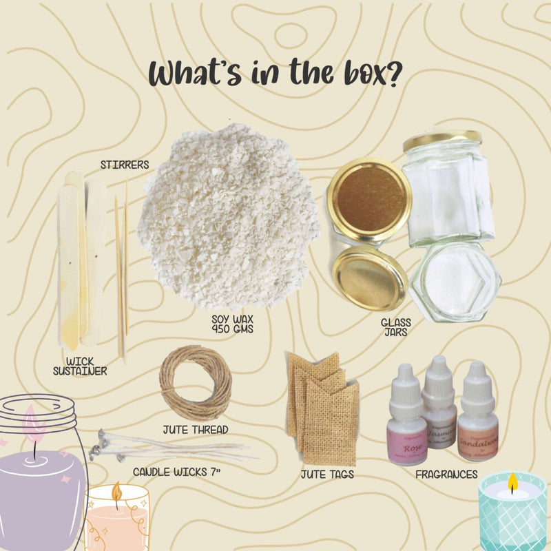 Kalakaram Scented Jar Candle Making Kit