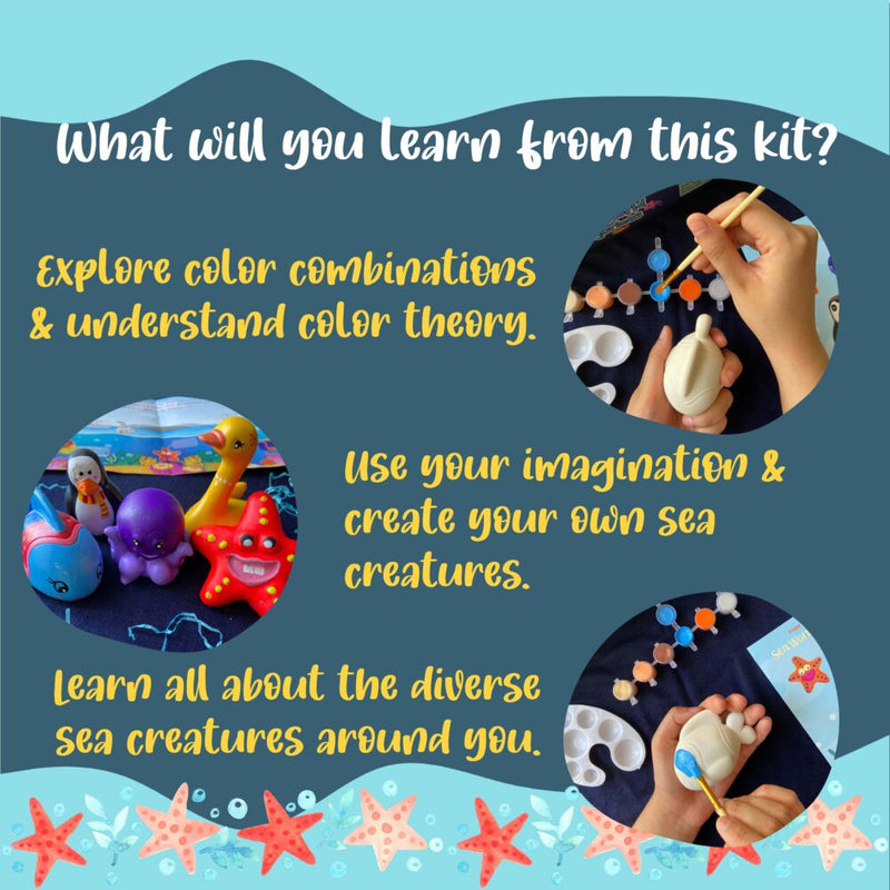 Kalakaram Sea World Figurines Painting Kit