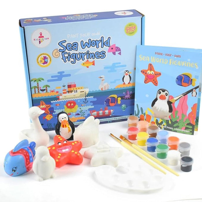 Kalakaram Sea World Figurines Painting Kit-Arts & Crafts-Kalakaram-Toycra