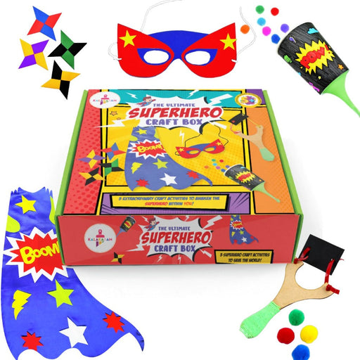 Kalakaram Superhero Craft Box-Arts & Crafts-Kalakaram-Toycra